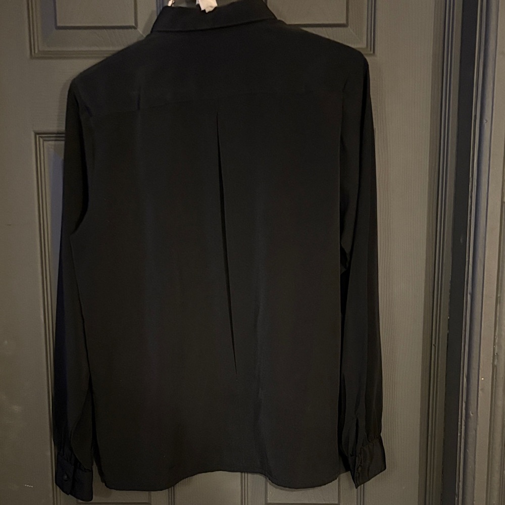 Yves St. Clair Black Dress Shirt with Embroidery - Picture 4 of 4